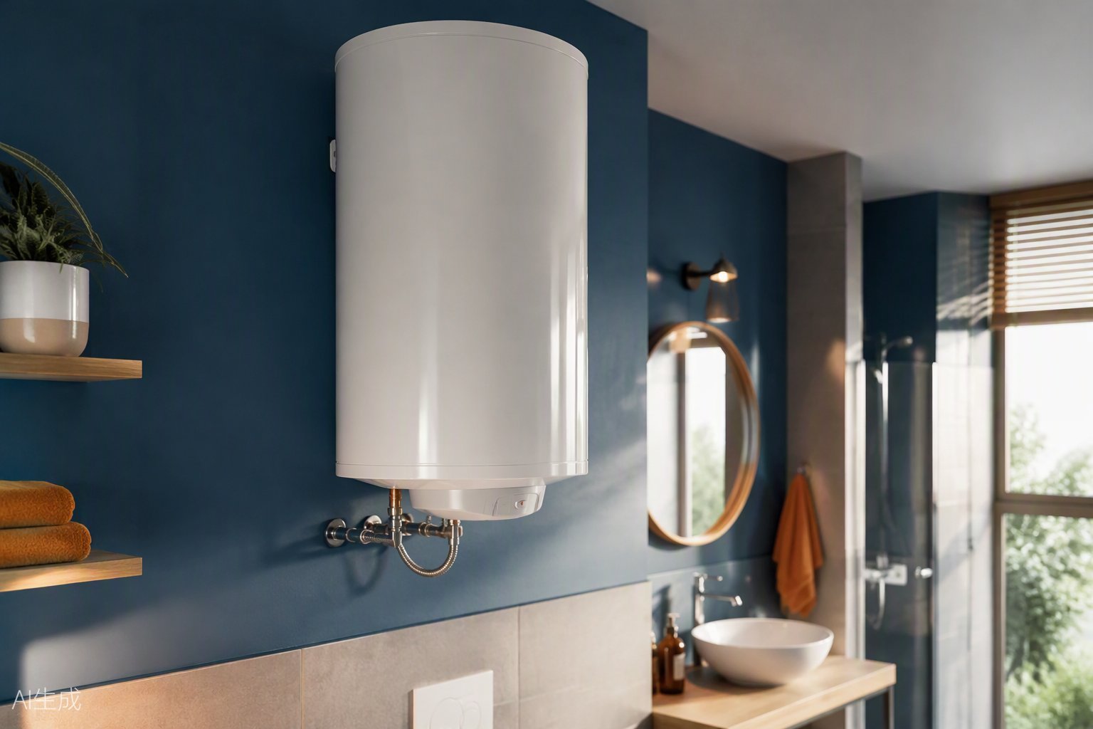 Installazione di un boiler compatto nel centro storico di Vimercate